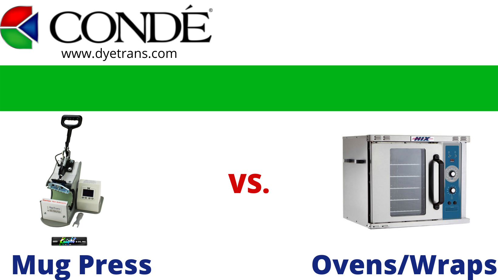 Production: Mug Presses vs Ovens & Wraps